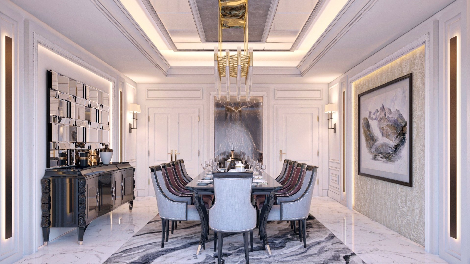 YEMEK ODASI DEKORASYON PROJESİ